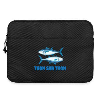 fishing, fisherman, fishing fan - Laptop bag 15" - black - Front