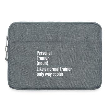 Personal Trainer Substantiv Lustiges Hemd - Laptoptasche 15" - Grau meliert - Vorne