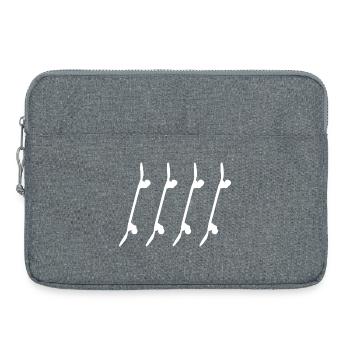 Skateboards Skizze - Laptoptasche 15" - Grau meliert - Vorne