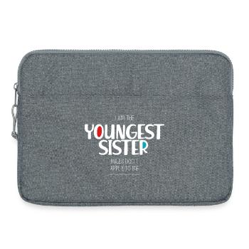 Sœur cadette - Sacoche pour ordinateur portable 15 pouces - gris chiné - Devant