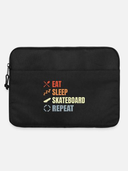 Eat Sleep Skate Repeat - Laptoptasche 15" - Schwarz