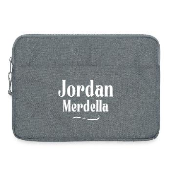 Jordan, merdella, Merdella, élection - Sacoche pour ordinateur portable 15 pouces - gris chiné - Devant