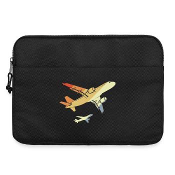Flugzeuge Retro - Laptoptasche 15" - Schwarz - Vorne