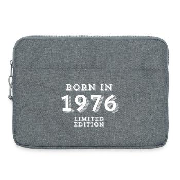 1976, geboren 1976, 48 Jahre alt Geburtstag - Laptoptasche 15" - Grau meliert - Vorne