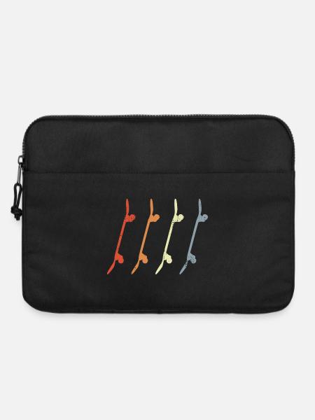 Skateboards Retro Look - Laptoptasche 15" - Schwarz