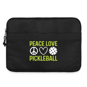 Peace Love Pickleball - Laptop bag 15" - black - Front