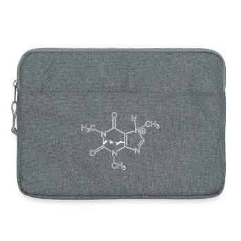 Koffein-Molekül – Energie zum Anziehen - Laptoptasche 15" - Grau meliert - Vorne