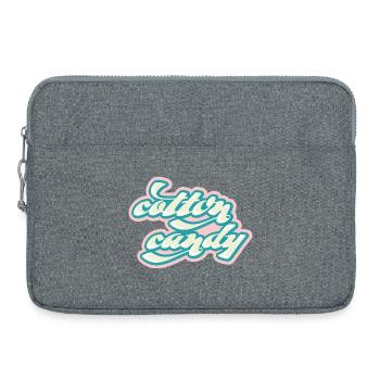 Pastel Cotton Candy Typo - Laptop bag 15" - heather grey - Front