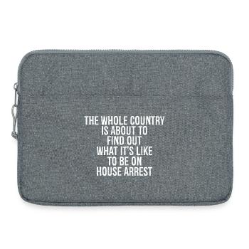 the whole country is about to find out what it - Laptop bag 15" - heather grey - Front