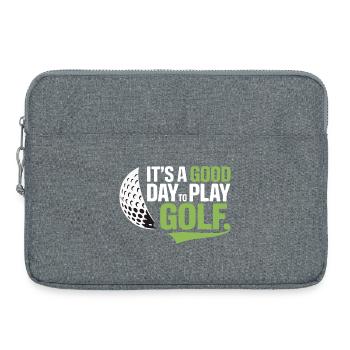 Es ist ein guter Tag, um Golf zu spielen - Laptoptasche 15" - Grau meliert - Vorne