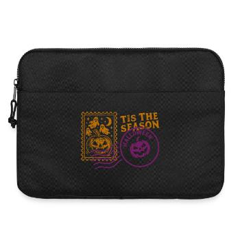 Scary Halloween pumpkin with ghosts - Laptop bag 15" - black - Front