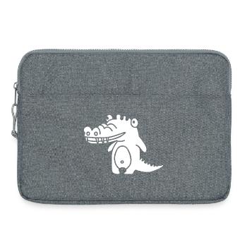 Crocko Krokodil – Dschungel, Reptil & Abenteuer - Laptoptasche 15" - Grau meliert - Vorne