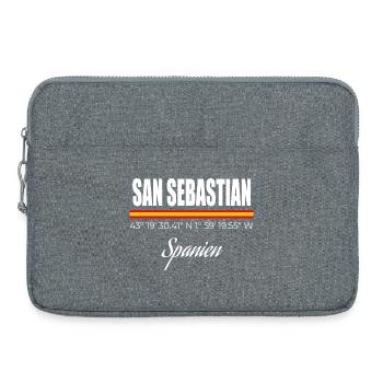 San Sebastian - Laptop bag 15" - heather grey - Front
