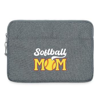 Softball Mama Pride Grafik - Laptoptasche 15" - Grau meliert - Vorne