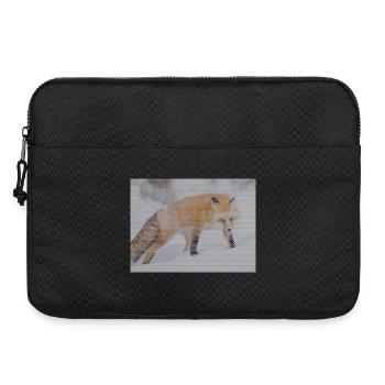 renard géométrique - Sacoche pour ordinateur portable 15 pouces - noir - Devant
