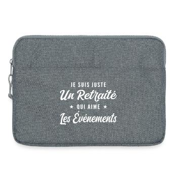Retired Events Enthusiast - Laptop bag 15" - heather grey - Front