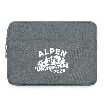 Traversée des Alpes 2026 - Randonnée - Sacoche pour ordinateur portable 15 pouces - gris chiné - Devant