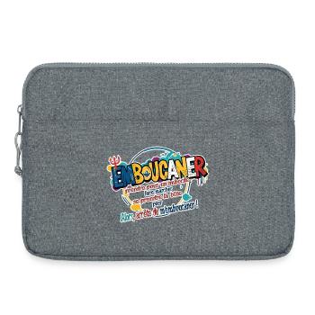 Marseille Slang Art - Emboucaner Expression Design - Sacoche pour ordinateur portable 15 pouces - gris chiné - Devant