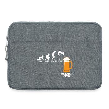 Semaine Travail Vers Vendredi Biere - Sacoche pour ordinateur portable 15 pouces - gris chiné - Devant