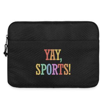 Yay Sports – Ahnungsloser Sportfan (Frauen) - Laptoptasche 15" - Schwarz - Vorne