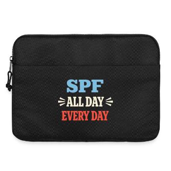 Culture SPF Identité Soins de la peau Humour - Sacoche pour ordinateur portable 15 pouces - noir - Devant