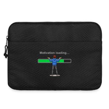 Motivationslade... Bitte warten Sie - Laptoptasche 15" - Schwarz - Vorne
