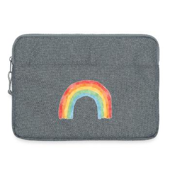 Regenbogen - Laptoptasche 15" - Grau meliert - Vorne