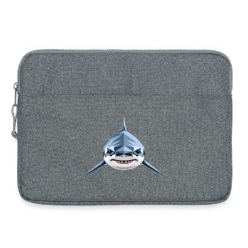 Requin Requin tigre Plongeur Requins mignons Grand requin blanc - Sacoche pour ordinateur portable 15 pouces - gris chiné - Devant