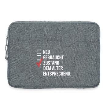 Zustand Dem Alter Entsprechend Oldtimer Geburtstag - Laptoptasche 15" - Grau meliert - Vorne