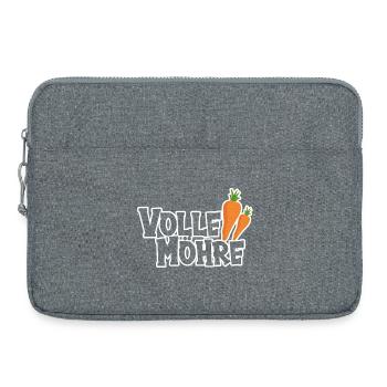 Volle Möhre - Laptoptasche 15" - Grau meliert - Vorne