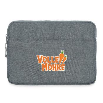 Volle Möhre - Laptoptasche 15" - Grau meliert - Vorne