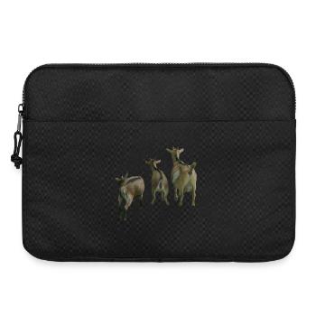 Farm Goats - Laptop bag 15" - black - Front