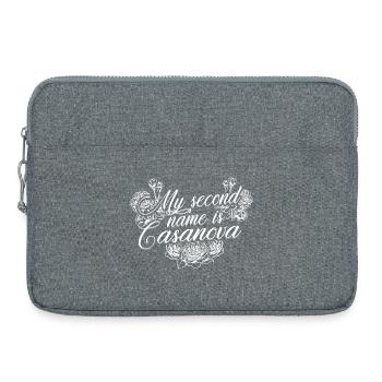 MY Second Name Is Casanova - Laptop bag 15" - heather grey - Front