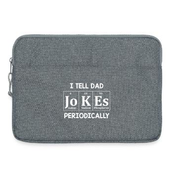 Ich erzähle Papa regelmäßig Witze - Laptoptasche 15" - Grau meliert - Vorne