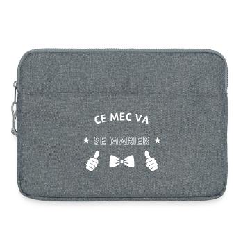 Ce mec va se marier - Sacoche pour ordinateur portable 15 pouces - gris chiné - Devant