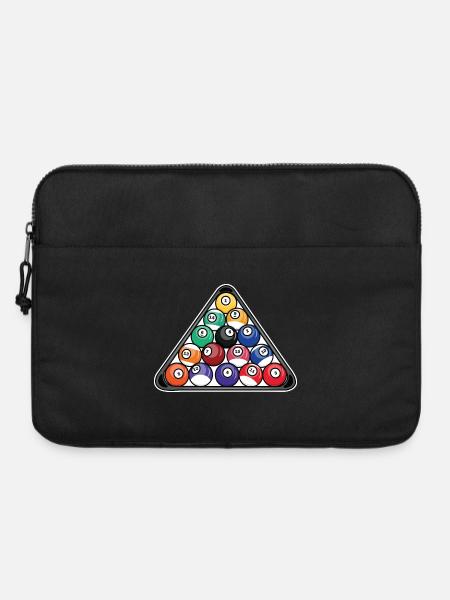 Billard Dreieck - Laptoptasche 15" - Schwarz