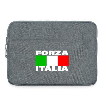 FORZA ITALIA - Sacoche pour ordinateur portable 15 pouces - gris chiné - Devant