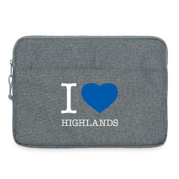 I LOVE HIGHLANDS - Laptoptasche 15" - Grau meliert - Vorne