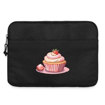 Cupcake Strawberry - Laptoptasche 15" - Schwarz - Vorne