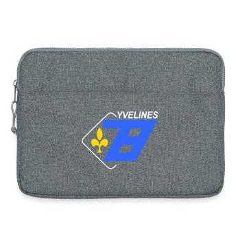 Yvelines - Sacoche pour ordinateur portable 15 pouces - gris chiné - Devant