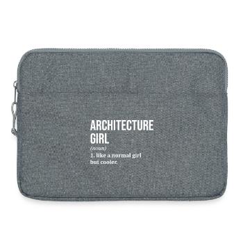architecte - Sacoche pour ordinateur portable 15 pouces - gris chiné - Devant