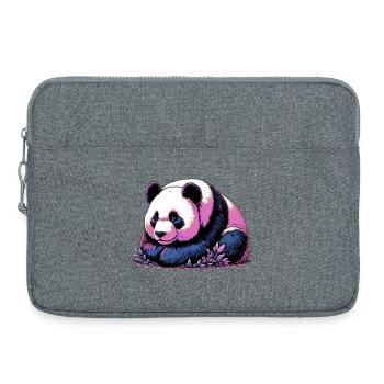 Panda - Laptop bag 15" - heather grey - Front