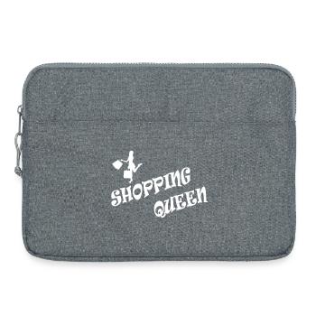 LA REINE DU SHOPPING - Sacoche pour ordinateur portable 15 pouces - gris chiné - Devant