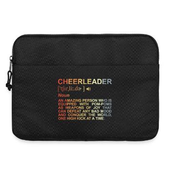 Cheerleader Wörterbuch - Laptoptasche 15" - Schwarz - Vorne