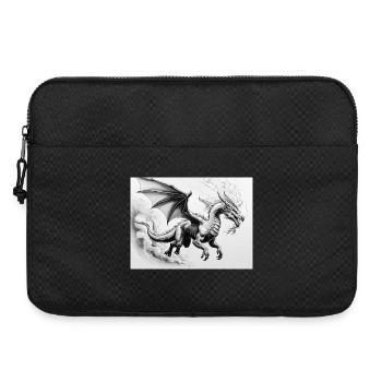 Determined Dragon with Fire Wings - Laptop bag 15" - black - Front