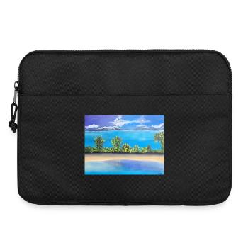 Lake Landscape with Mountains and Forest - Laptop bag 15" - black - Front