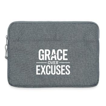 Christian GRACE OVER EXCUSES Grace Over Excuses - Laptop bag 15" - heather grey - Front
