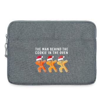 Werdender Papa werdende Väter - Laptoptasche 15" - Grau meliert - Vorne