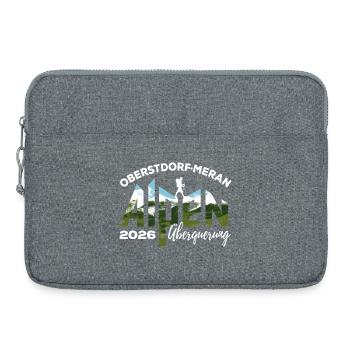 Alpenüberquerung 2026, Oberstdorf Meran, Wandern - Laptoptasche 15" - Grau meliert - Vorne