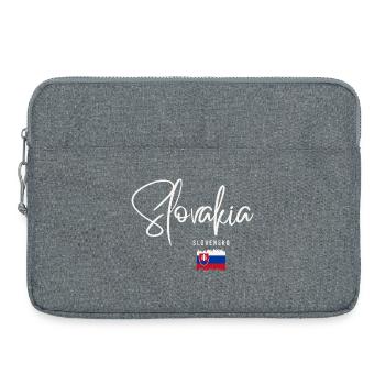 Slowakische Wurzeln, ich liebe die Slowakei - Laptoptasche 15" - Grau meliert - Vorne